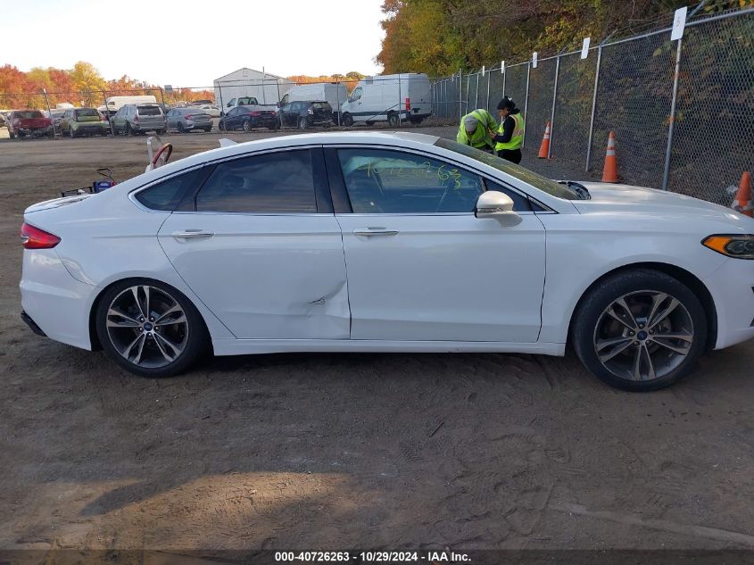 2019 Ford Fusion Titanium VIN: 3FA6P0D91KR242397 Lot: 40726263