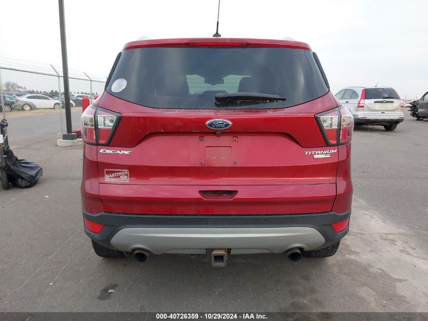 2017 Ford Escape Titanium VIN: 1FMCU9J95HUB53007 Lot: 40726359