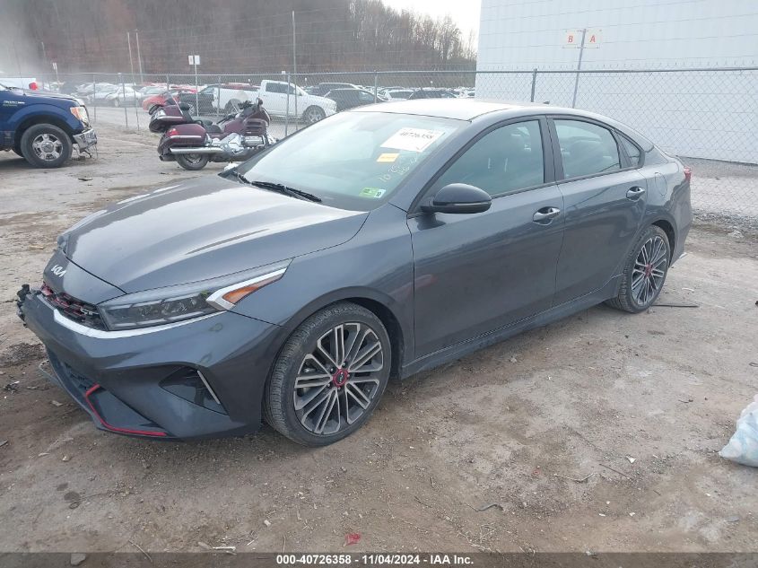 2022 Kia Forte Gt VIN: 3KPF44AC7NE494757 Lot: 40726358