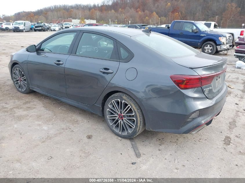 2022 Kia Forte Gt VIN: 3KPF44AC7NE494757 Lot: 40726358