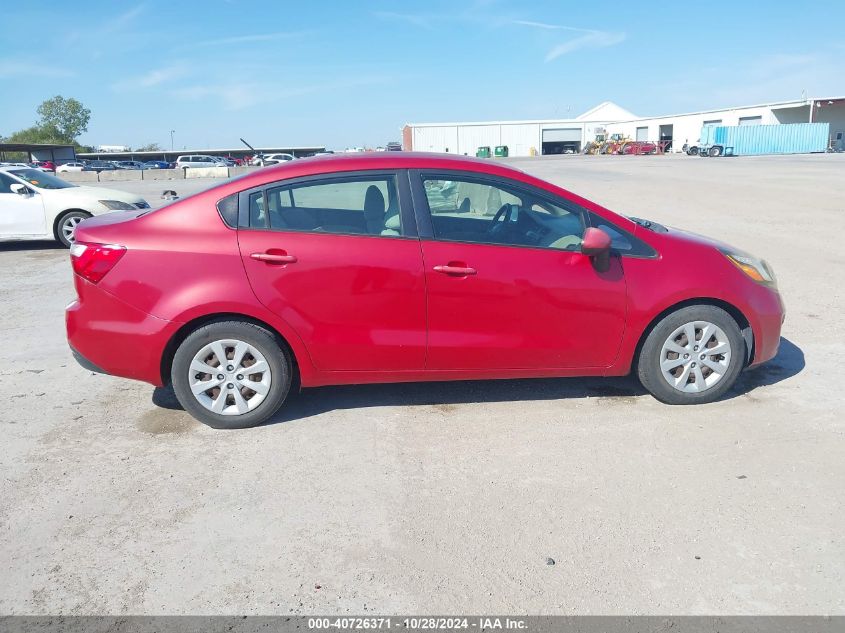 2013 Kia Rio Lx VIN: KNADM4A38D6134227 Lot: 40726371