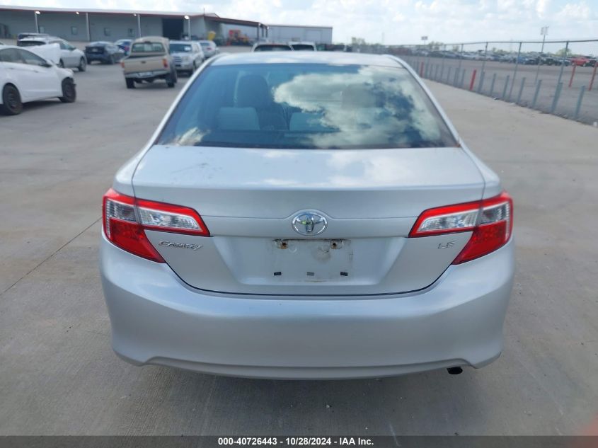 2012 Toyota Camry Le VIN: 4T4BF1FK7CR195857 Lot: 40726443