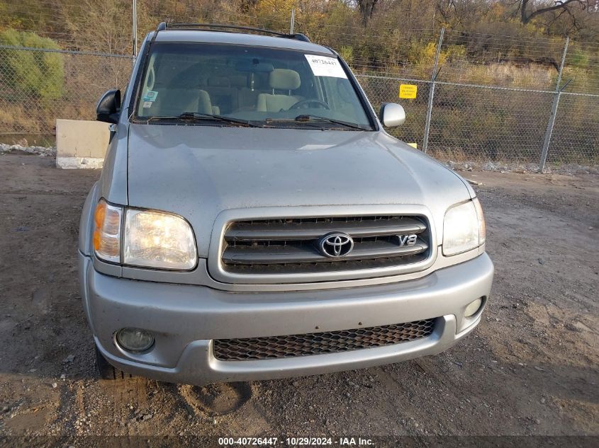 2003 Toyota Sequoia Sr5 V8 VIN: 5TDBT44A53S153355 Lot: 40726447