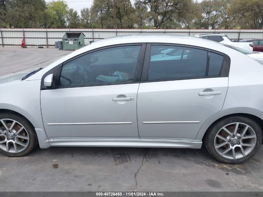 2008 Nissan Sentra Se-R VIN: 3N1BB61E58L631506 Lot: 40726455