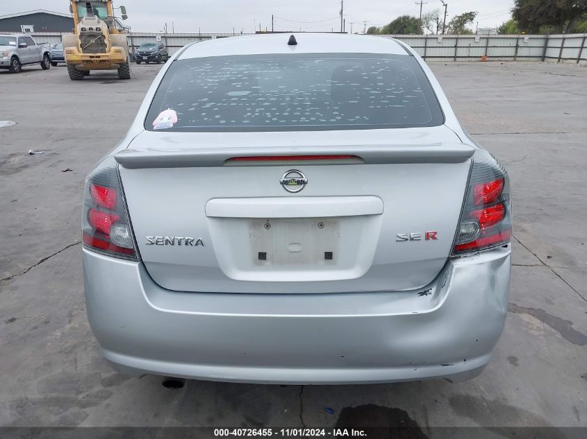 2008 Nissan Sentra Se-R VIN: 3N1BB61E58L631506 Lot: 40726455