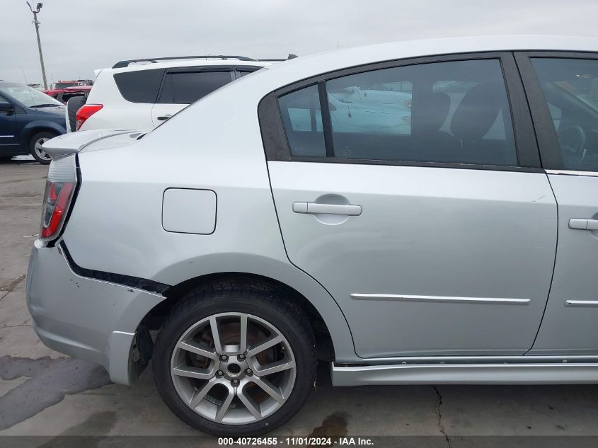 2008 Nissan Sentra Se-R VIN: 3N1BB61E58L631506 Lot: 40726455