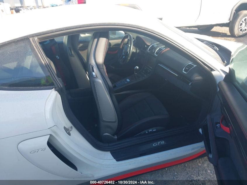 2016 Porsche Cayman - WP0AC2A81GK192202