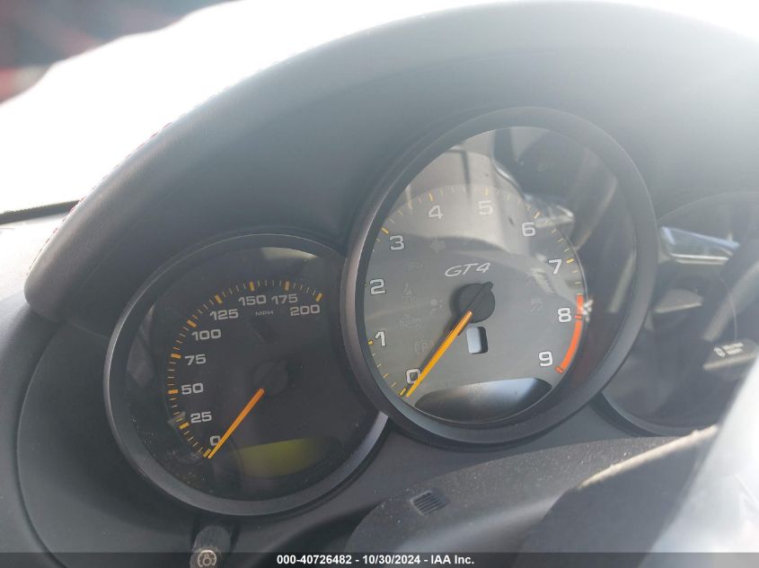 2016 Porsche Cayman - WP0AC2A81GK192202