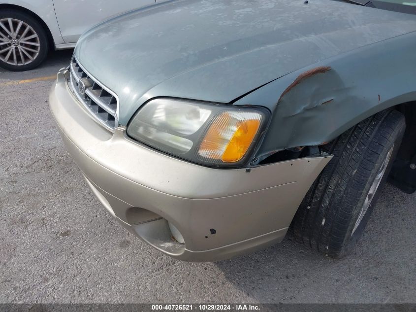 2002 Subaru Outback VIN: 4S3BH665226650102 Lot: 40726521