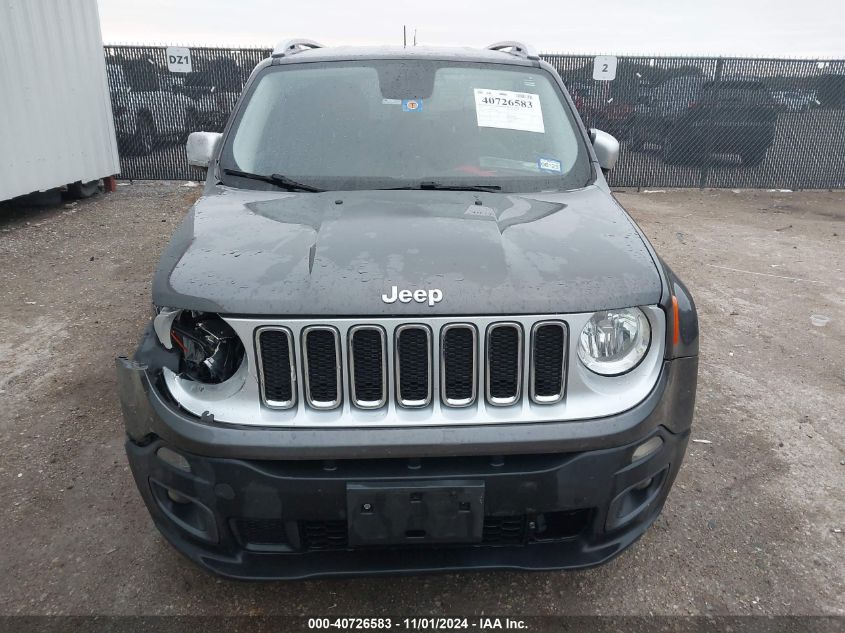 2017 Jeep Renegade Limited Fwd VIN: ZACCJADB5HPE54424 Lot: 40726583