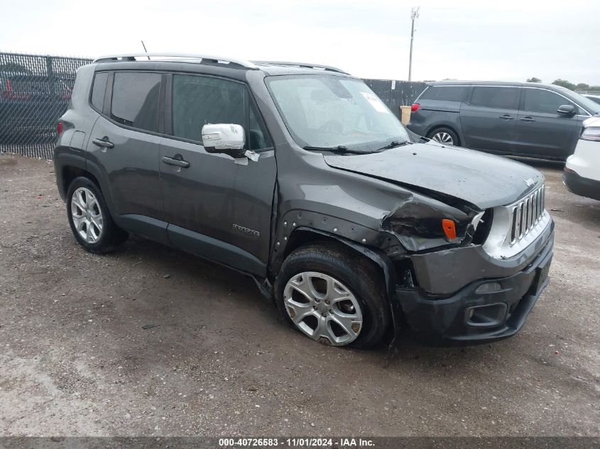 VIN ZACCJADB5HPE54424 2017 Jeep Renegade, Limited Fwd no.1