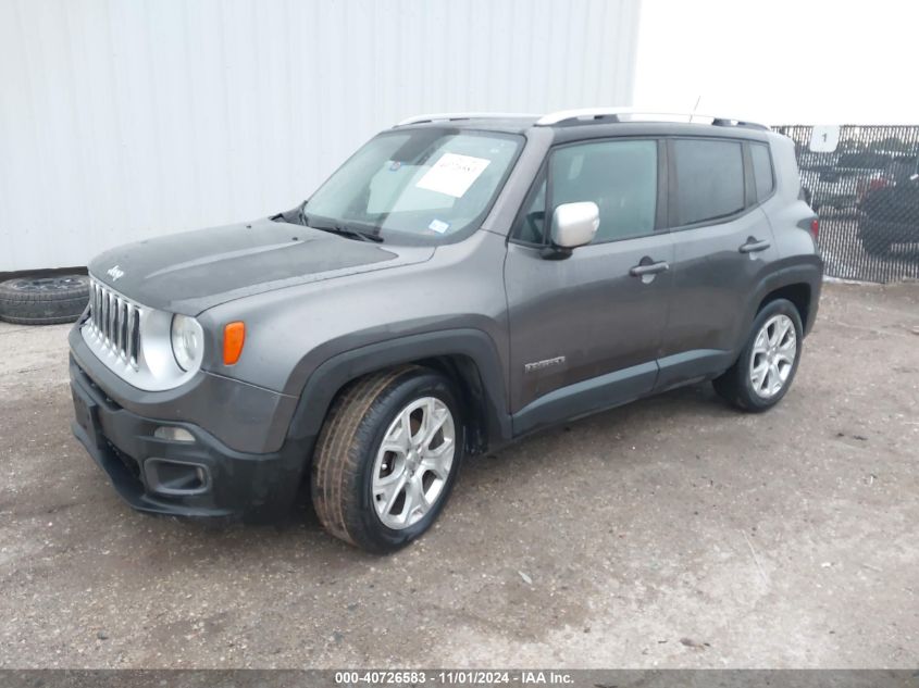 VIN ZACCJADB5HPE54424 2017 Jeep Renegade, Limited Fwd no.2