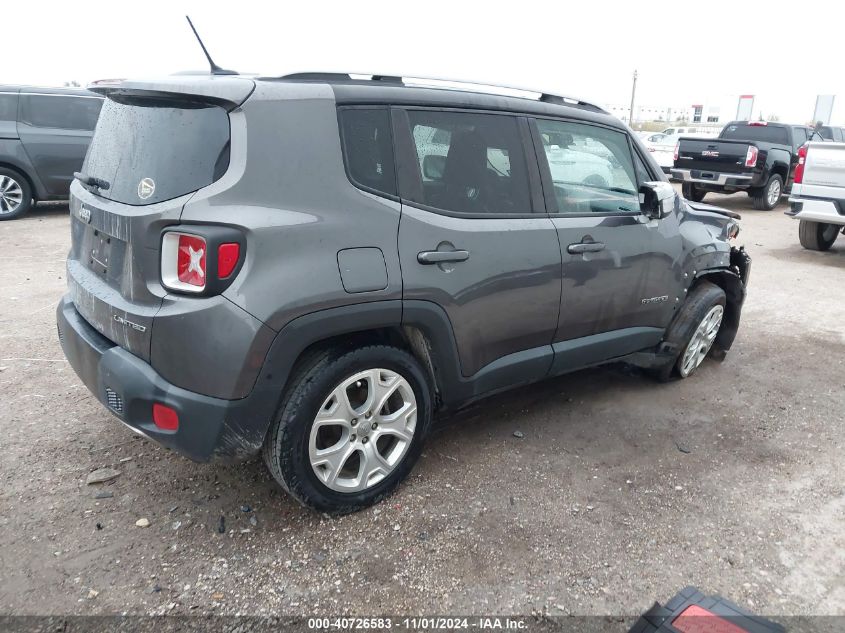 VIN ZACCJADB5HPE54424 2017 Jeep Renegade, Limited Fwd no.4