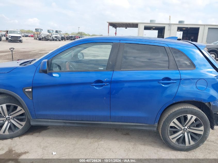 2020 Mitsubishi Outlander Sport 2.0 Es VIN: JA4AP3AU1LU027671 Lot: 40726626