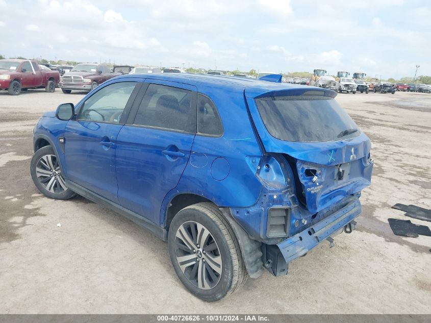 2020 Mitsubishi Outlander Sport 2.0 Es VIN: JA4AP3AU1LU027671 Lot: 40726626