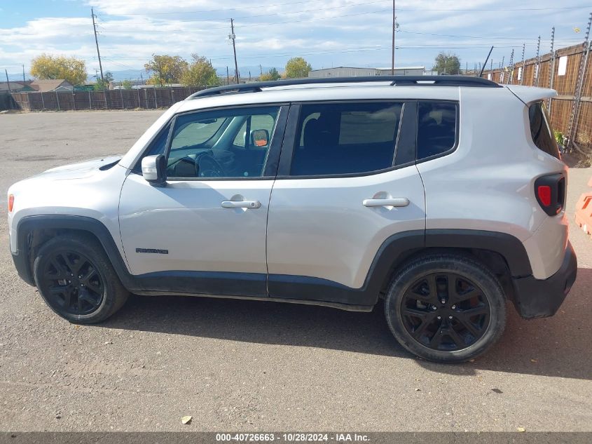 2018 Jeep Renegade Altitude Fwd VIN: ZACCJABB3JPH62362 Lot: 40726663