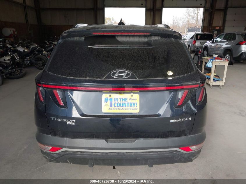 2022 Hyundai Tucson Hybrid Blue VIN: KM8JBCA10NU063912 Lot: 40726738