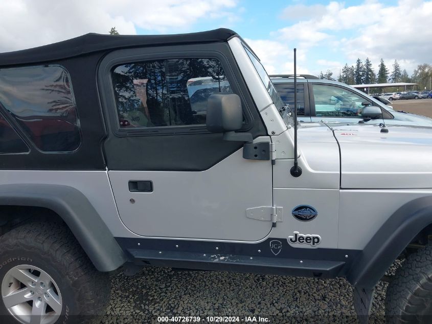 2005 Jeep Wrangler X VIN: 1J4FA39S95P365170 Lot: 40726739