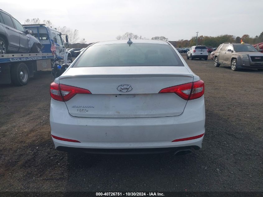 2017 Hyundai Sonata Se VIN: 5NPE24AF9HH535546 Lot: 40726751