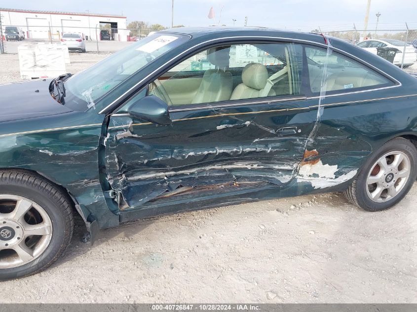 2000 Toyota Camry Solara Se/Sle VIN: 2T1CF22P8YC285937 Lot: 40726847