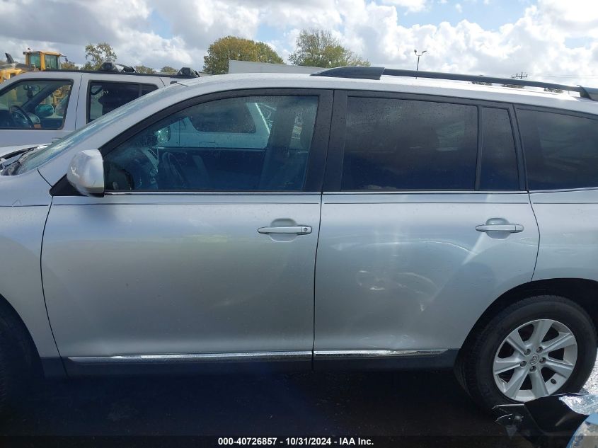 2011 Toyota Highlander Se VIN: 5TDZK3EH0BS044291 Lot: 40726857