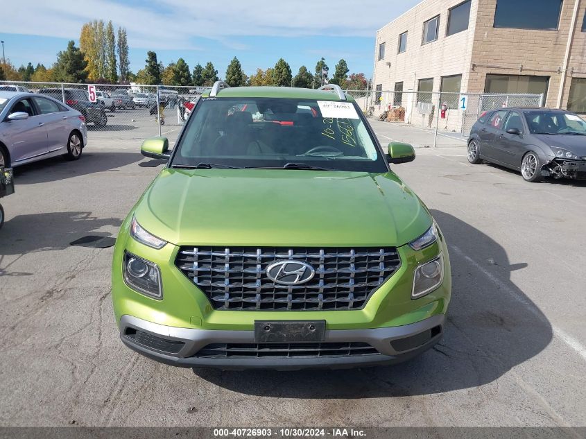 2020 Hyundai Venue Sel VIN: KMHRC8A37LU019031 Lot: 40726903