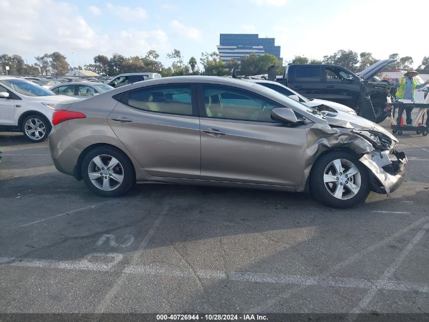 2013 Hyundai Elantra Gls VIN: 5NPDH4AE1DH419625 Lot: 40726944