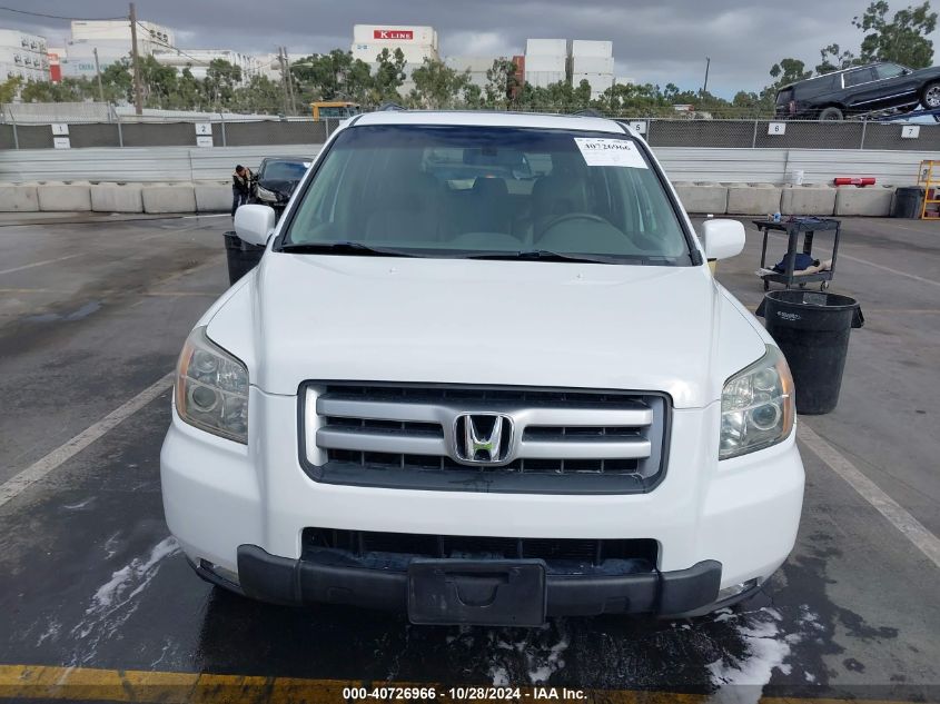 2006 Honda Pilot Ex-L VIN: 5FNYF28656B037609 Lot: 40726966