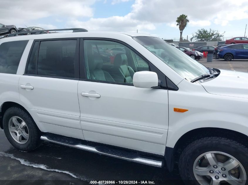 2006 Honda Pilot Ex-L VIN: 5FNYF28656B037609 Lot: 40726966