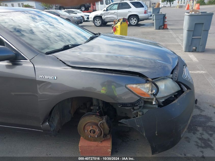 2007 Toyota Camry Hybrid VIN: JTNBB46K273025263 Lot: 40727016