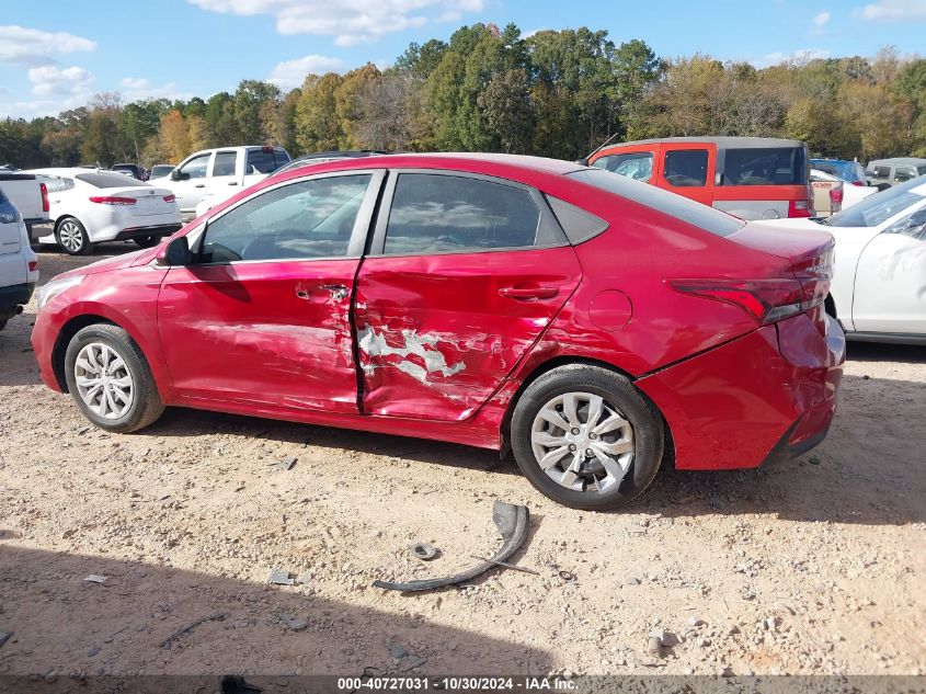 2022 Hyundai Accent Se VIN: 3KPC24A67NE165205 Lot: 40727031