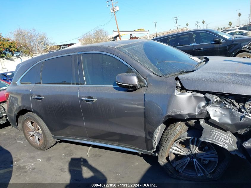 2018 Acura Mdx VIN: 5J8YD3H31JL010898 Lot: 40727058