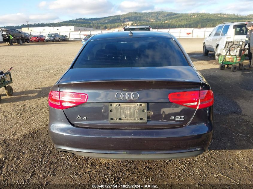 2014 Audi A4 2.0T Premium VIN: WAUBFAFL4EN022864 Lot: 40727154