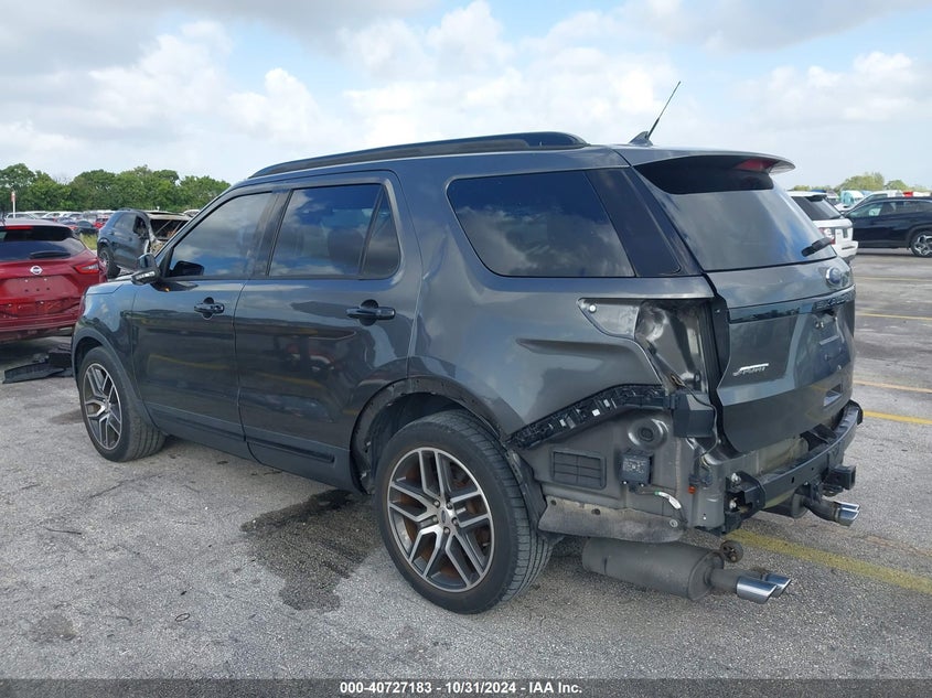 VIN 1FM5K8GT4JGC23094 2018 FORD EXPLORER SPORT