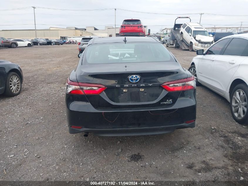 2021 Toyota Camry Le Hybrid VIN: 4T1C31AK2MU565922 Lot: 40727192