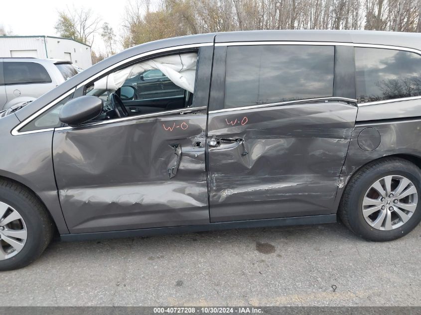 2017 Honda Odyssey Ex-L VIN: 5FNRL5H65HB011626 Lot: 40727208