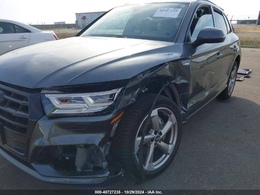 2020 Audi Q5 Titanium Premium Plus 45 Tfsi Quattro S Tronic VIN: WA1ENAFY0L2119289 Lot: 40727235