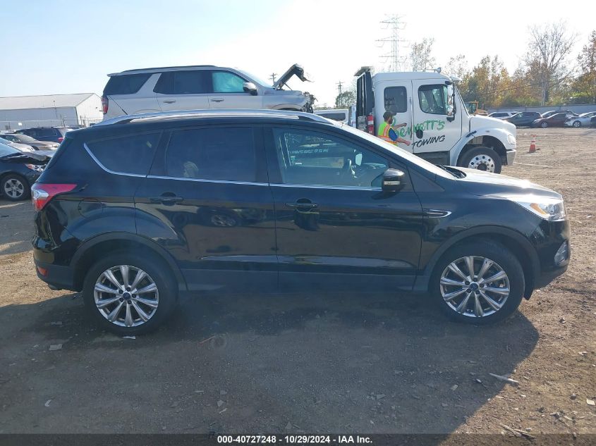 2017 Ford Escape Titanium VIN: 1FMCU9J99HUC21874 Lot: 40727248