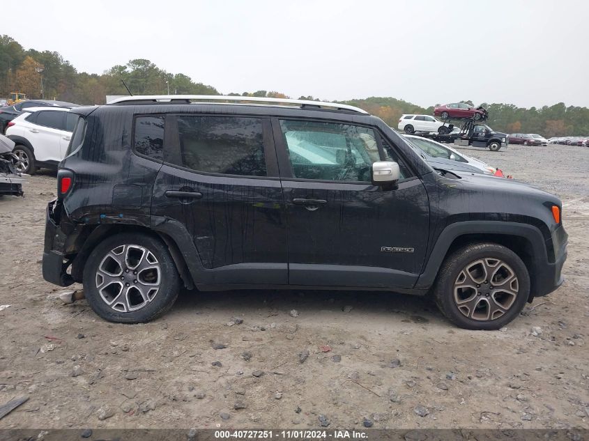 2017 Jeep Renegade Limited 4X4 VIN: ZACCJBDB0HPE97445 Lot: 40727251