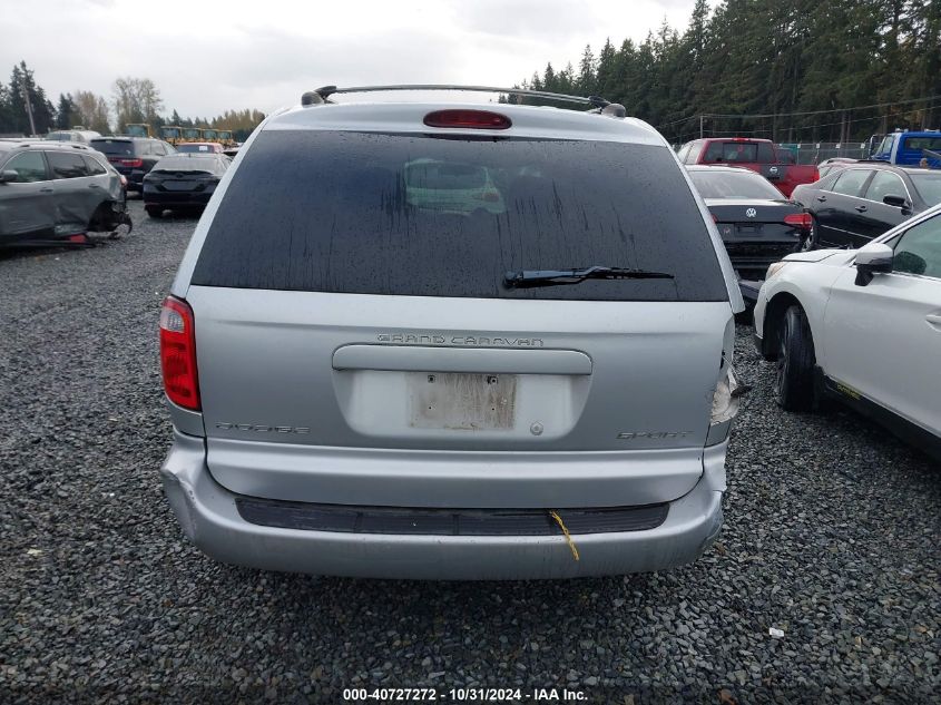 2003 Dodge Grand Caravan Sport VIN: 1D4GP44353B252943 Lot: 40727272