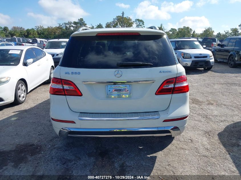 2012 Mercedes-Benz Ml 550 4Matic VIN: 4JGDA7DB2CA091429 Lot: 40727275