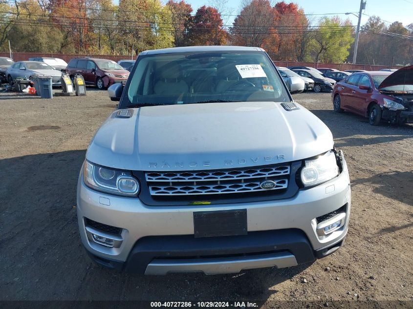 2015 Land Rover Range Rover Sport 3.0L V6 Supercharged Hse VIN: SALWR2VF7FA629551 Lot: 40727286