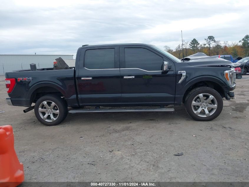 2022 Ford F-150 Lariat VIN: 1FTFW1E80NFA08973 Lot: 40727330