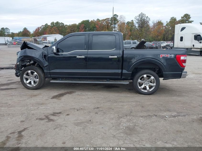 2022 Ford F-150 Lariat VIN: 1FTFW1E80NFA08973 Lot: 40727330