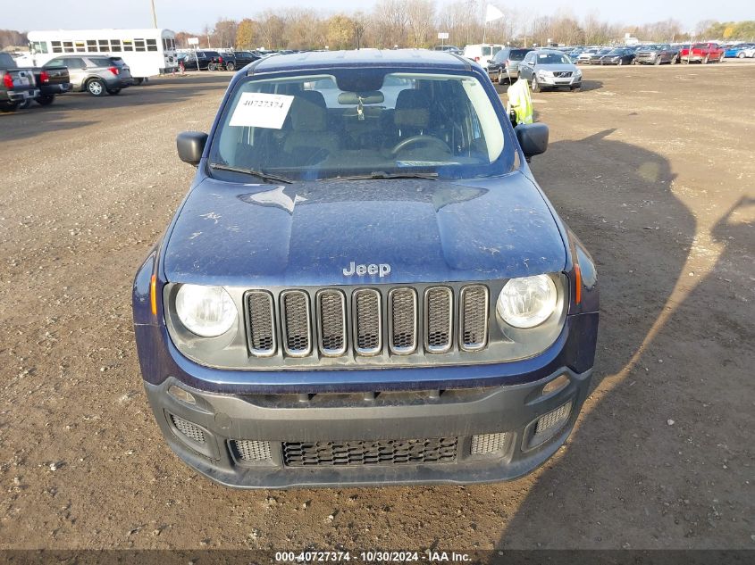 2017 Jeep Renegade Sport 4X4 VIN: ZACCJBAB0HPE61243 Lot: 40727374