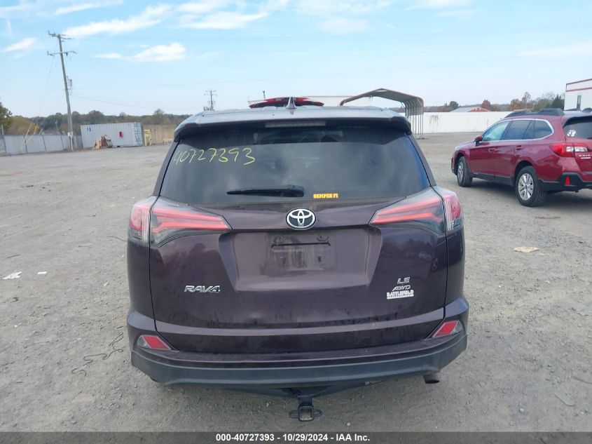 2018 Toyota Rav4 Le VIN: 2T3BFREV9JW821868 Lot: 40727393