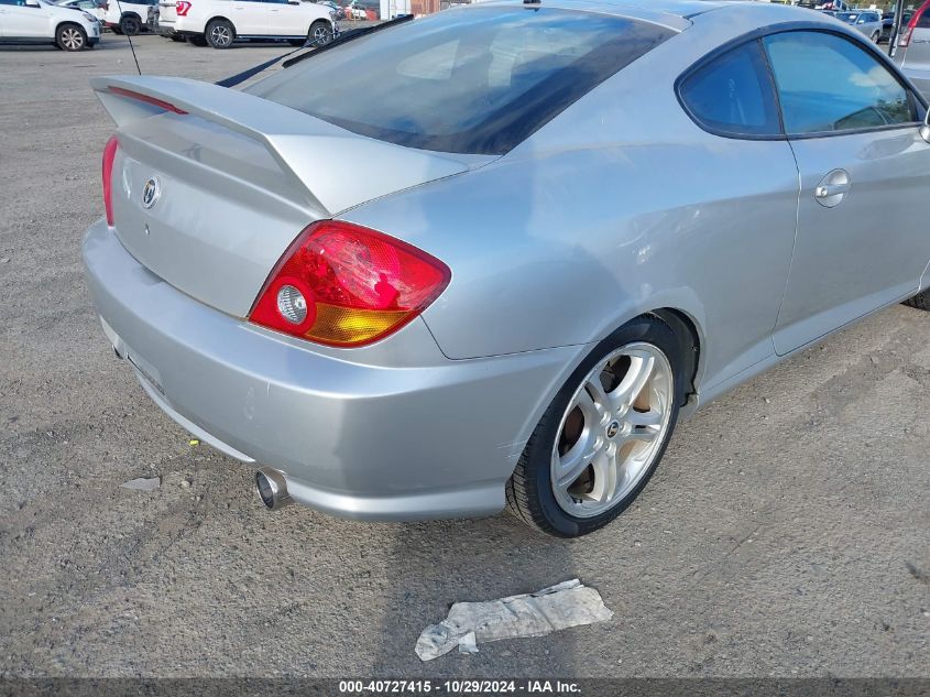 2004 Hyundai Tiburon Gt/Gt Sp Ed/Gt V6 Special Edition VIN: KMHHN65F84U115203 Lot: 40727415