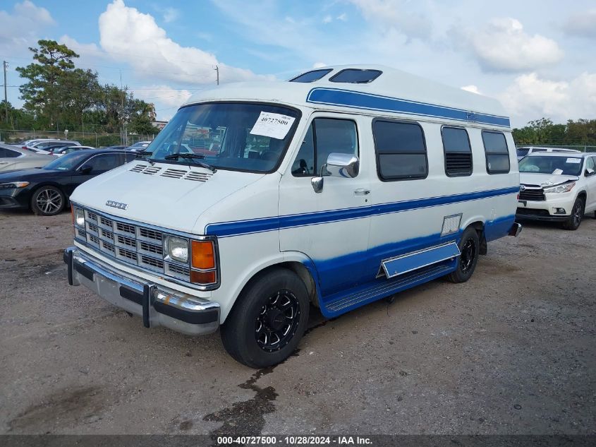 1992 Dodge Ram Van B350 VIN: 2B6KB31Z2NK154947 Lot: 40727500