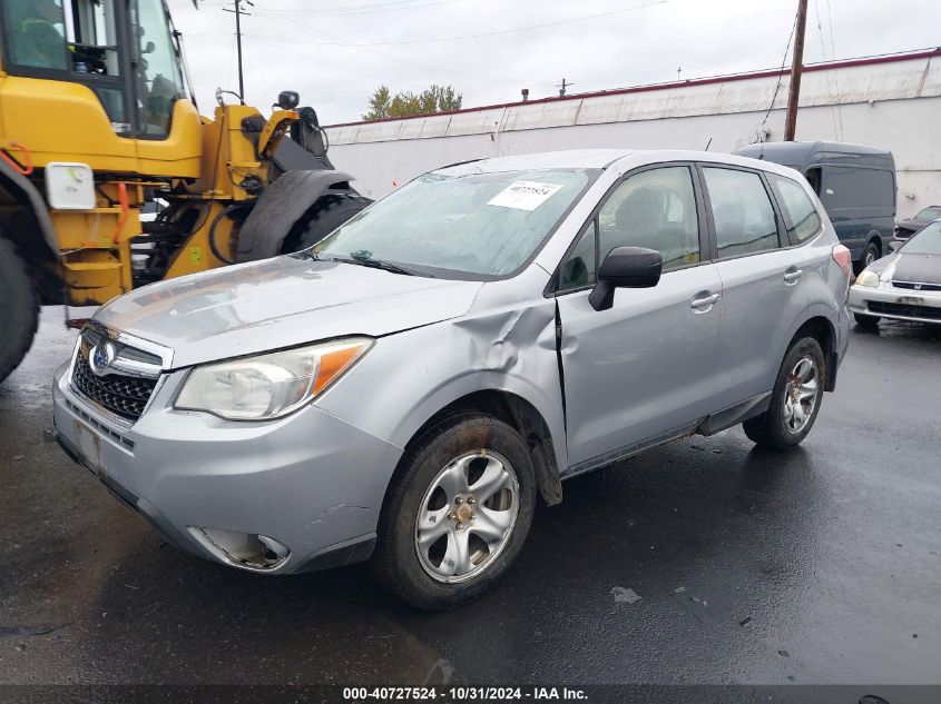 2015 Subaru Forester 2.5I VIN: JF2SJAAC1FG434966 Lot: 40727524