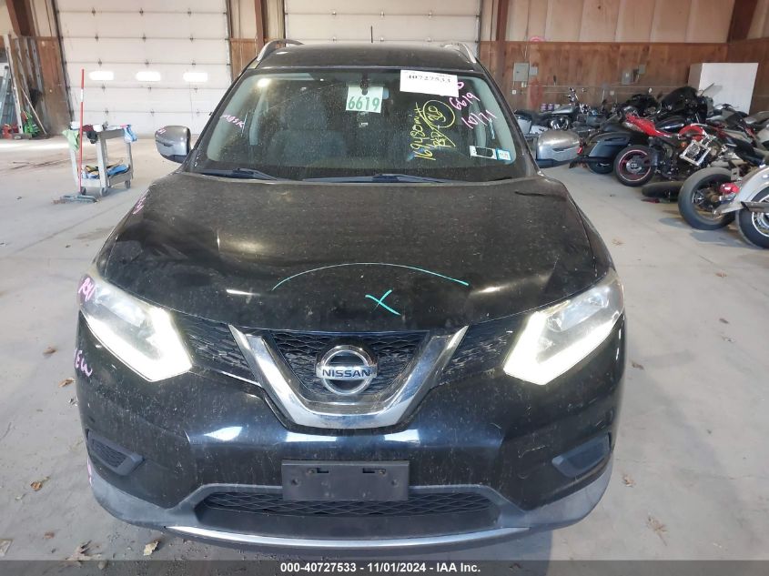 2016 Nissan Rogue Sv VIN: KNMAT2MV6GP642785 Lot: 40727533